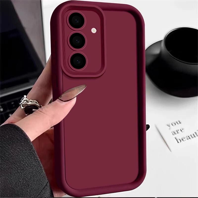 Shockproof Silicone Phone Case for Samsung S25 S24 FE S23 Ultra A55 A15