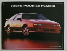 CHRYSLER DAYTONA IROC 1993 dealer sheet brochure - French - Canada