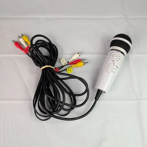 Emerson Plug and Sing Echo Karaoke Microphone-MM205-White-Voice Over TV-Tested