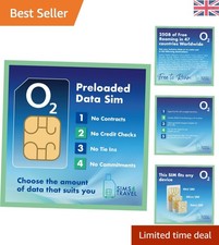 O2 SIM Card with 1  Unlimited 4G/5G + 25GB Roaming – Perfect for Travelers
