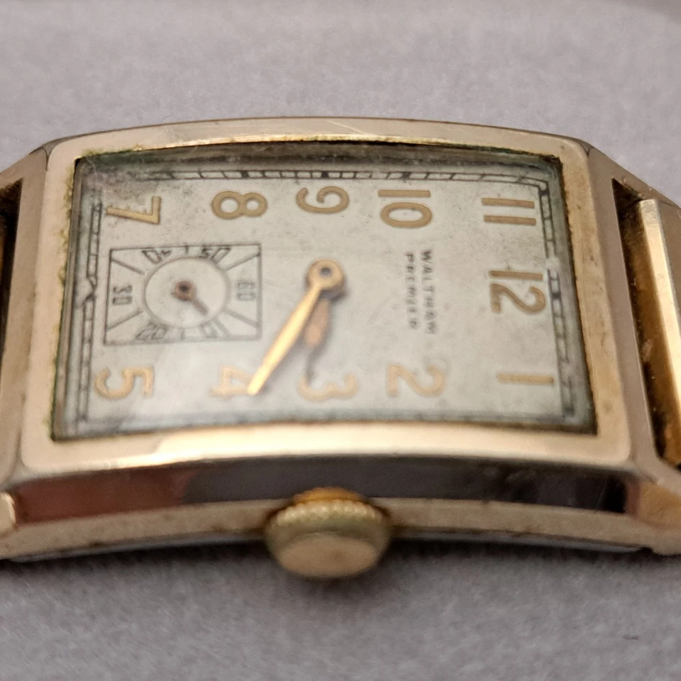 Reloj Pulsera Waltham Premier Cuerda Vintage Para Hombre Cuadrado Tono Dorado Relleno? Foto 3 de 4