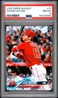 Shohei Ohtani 2018 Topps Holiday #17 Rookie PSA 8
