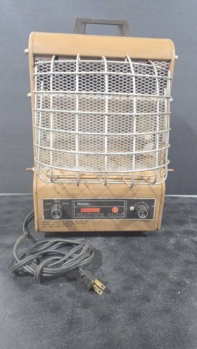 Vintage Markel Fan-Glo Heetaire Electric Space Heater Portable Neo-Glo Element