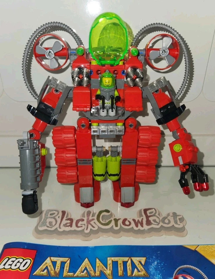 LEGO 8080 ATLANTIS UNDERSEA EXPLORER MECH with BOBBY BUOY Instructions Stickers - Image 4 of 4