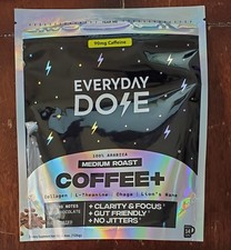 Everyday Dose Mushroom Coffee Medium Roast Collagen Protein Nootropics Focus