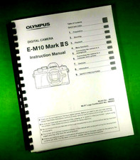 Owners Manual for Olympus E-M10 Mark IIIs Camera 173 Pages W/Clear Covers