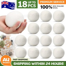 6/12/18PCS Wool Tumble Dryer Balls Natural Reusable Laundry Clean Practical Home