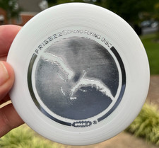 1980 Artist Art Eagle Silver MINI New Disc Golf Frisbee  617 Whamo Free Return