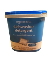 Amazon Basics Dishwasher Detergent Pacs, Fresh Scent, 85 Count