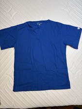 Butter Soft Women  s Scrub Top 2 pocket Royal Blue XS