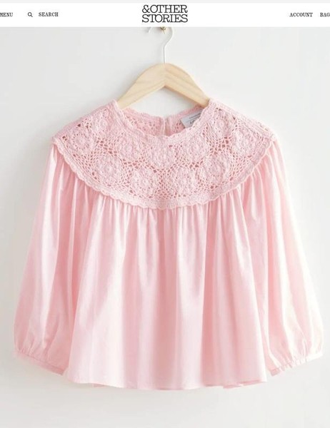 Women & Other Stories Shirt Pink Cotton 38 / M /
