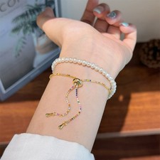 Colored dopamine zircon bracelet