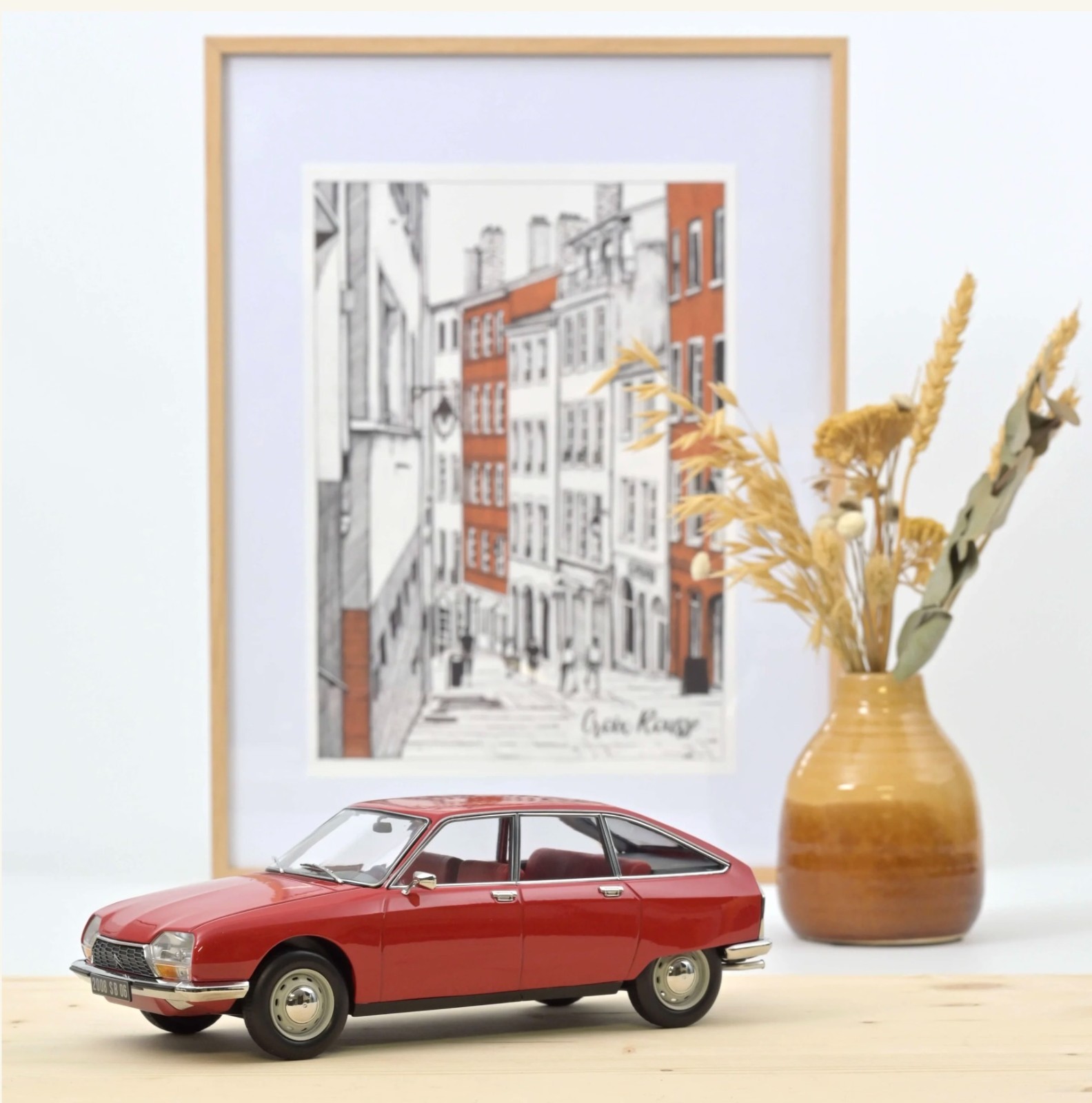 Citroën GS 1972 Rio Rouge Norev 1/18 : miniature de collection rare en édition limitée