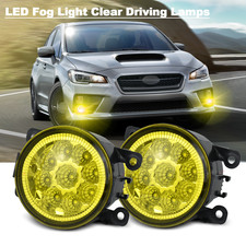 Pair Front Bumper Led Fog Light Clear Driving Lamps Fits Subaru Wrx 2015-2021