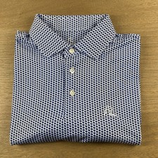 Rhoback Don  t Mess With Texas Polo Shirt Performance Golf Men  s M Blue NWOT