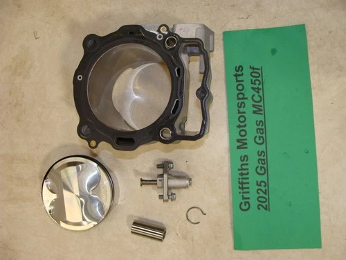 2025 GasGas MC450f oem new cylinder piston rings wrist pin jug barrel tensioner