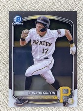 2025 BOWMAN CHROME #BCP-86 KONNOR GRIFFIN BASE CHROME PROSPECT SP !