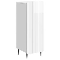 Sideboard Hochglanz Weiß Modern 34,5 X 33 X 92 Cm Holzwerkstoff