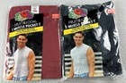 Lot Of 2 Fruit Of The Loom Muscle Pocket T-Shirt Vintage 2001 Black/Red Size M