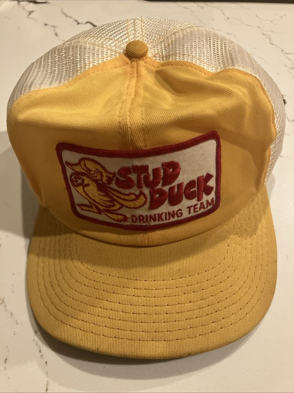 Stud Duck Drinking Team Adjustable Snapback Truckers Hat Cap