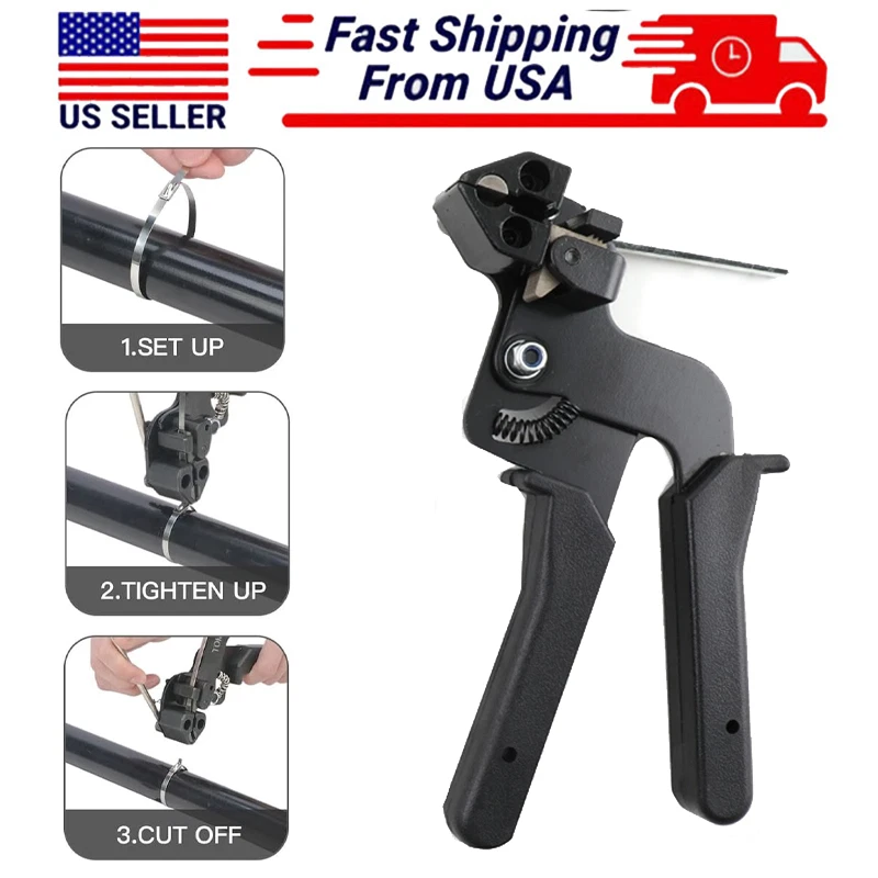 Pistola Para Amarres De Cables Herramienta Profesional De Corte Y