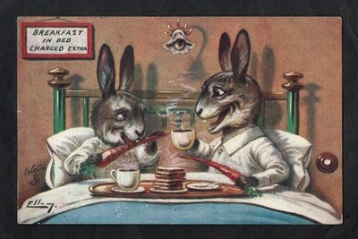 Ellam RABBITS   Breakfast in Bed, Tuck