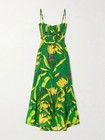 Farm Rio Green Tropical Banana Leaf Midi Dress – Size XL