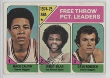 1975-76 Topps League Leaders Mack Calvin James Silas Dave Robisch #224 0c6