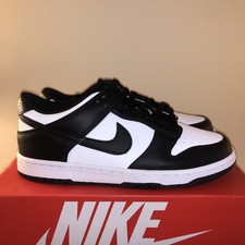 Size 7 (GS) - Nike Dunk Low Black White for sale online | eBay