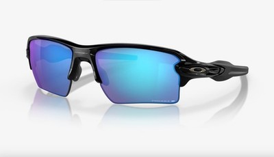 Oakley Flak 2.0 Sunglasses Prizm Sapphire Lenses Black Frame