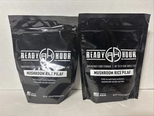 Ready Hour | Mushroom Rice Pilaf  | 8 Serving | Camping Emergency Food | 2 Pack