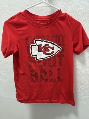 NFL Brand Team Apparel Kansas City Chiefs Football Shirt Boys Size 10