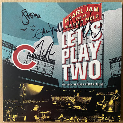 Pearl Jam Autographed Auto Vinyl Let s Play Two Vedder Mccready Gossard Cameron