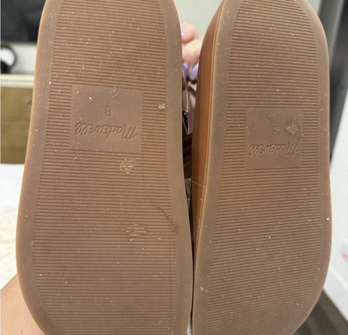 Madewell Georgie Quilted Platform Sandals Leather English Saddle Size US 8 - 第 4/8 張圖片