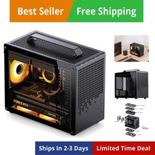 JONSPLUS Z20 Black Micro-ATX Mini Tower PC Case,with Detachable Carrying Hand...