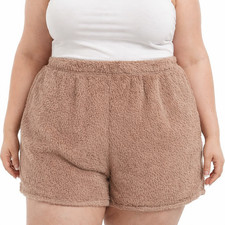 Damen Lounge Shorts kurz PJ Pyjamahose ÜBERG...