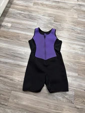 Kutting Weight Sauna Suit Purple Neoprene Sweat Top Women's 2XL Gym Wear