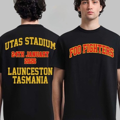Foo Fighter Australia Launceston Tasmania 2026 At Utas Stadium On 24 Jan T-Shirt