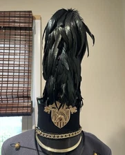 USMA West Point Cadet Army Military Feather Shako Plume For Bucket Hat