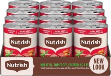 Nutrish Real Beef Pumpkin Wet Paté 13oz 12 Pack 5.13 per gallon
