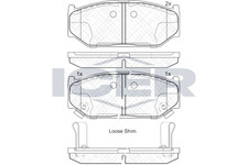 Bremsbeläge für Suzuki Swift III MZ EZ IV FZ NZ ab 08->