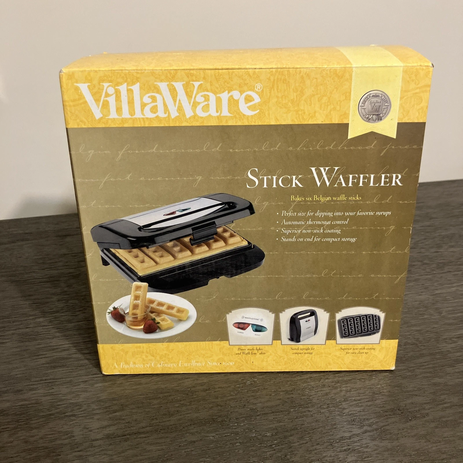 VILLAWARE NONSTICK BELGIAN WAFFLE STICK MAKER MODEL B31200 Tested Clean! Rare!
Opens in a new window