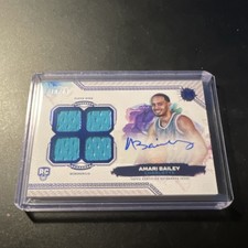 2024 Topps Motif Amari Bailey Rookie Quad Patch Autograph /35 player worn