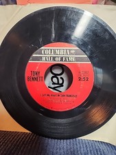 Tony Bennett I Left My Heart In San Francisco 7" 45 RPM Columbia Hall Of Fame