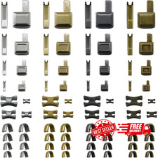 80Pcs Metal Insertion Pin Set Zipper Repair Kit Latch Slider Retainer, Zipper Se