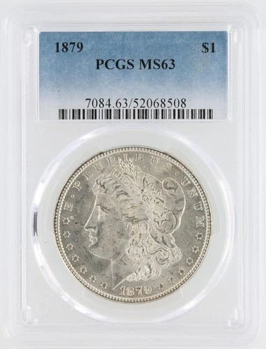 1879 Morgan Silver Dollar PCGS MS63 S$1 Philadelphia Minted No Reserve