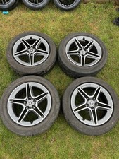 4x GENUINE MERCEDES GLC COUPE SET OF 19” AMG ALLOY WHEELS & TYRES STAGGERED