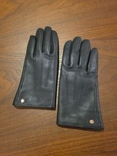 YISEVEN Women's Leather Gloves Size 7.5 Black