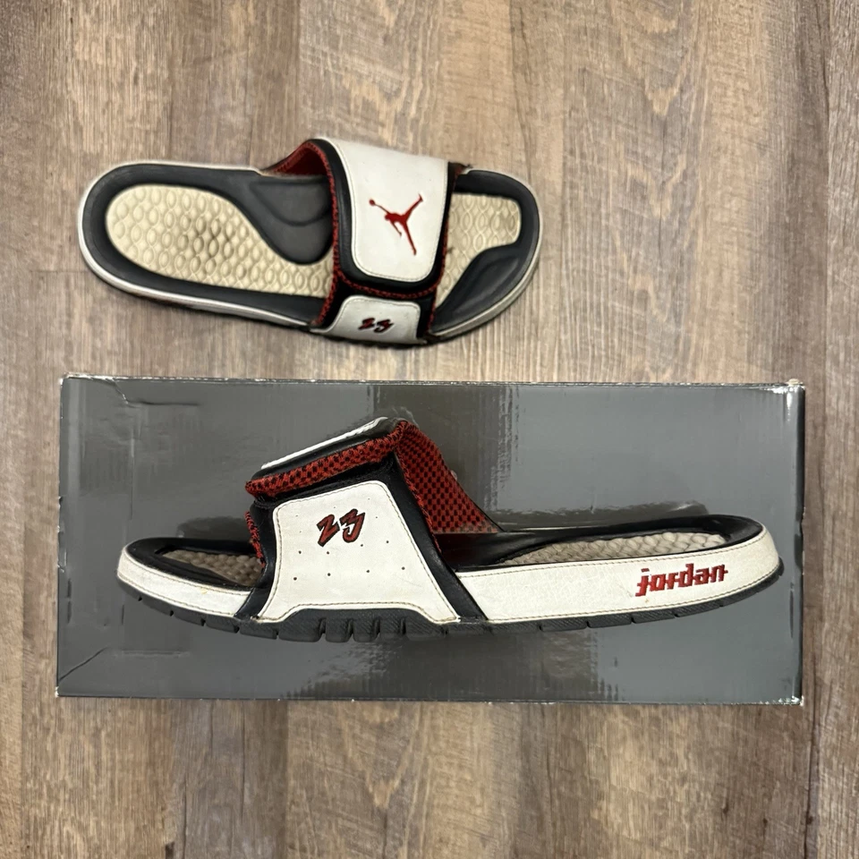 Tenis Nike Air Jordan Hydro Slide Premium Chicago Talla 10 Slides 456524-101 Foto 2 de 4