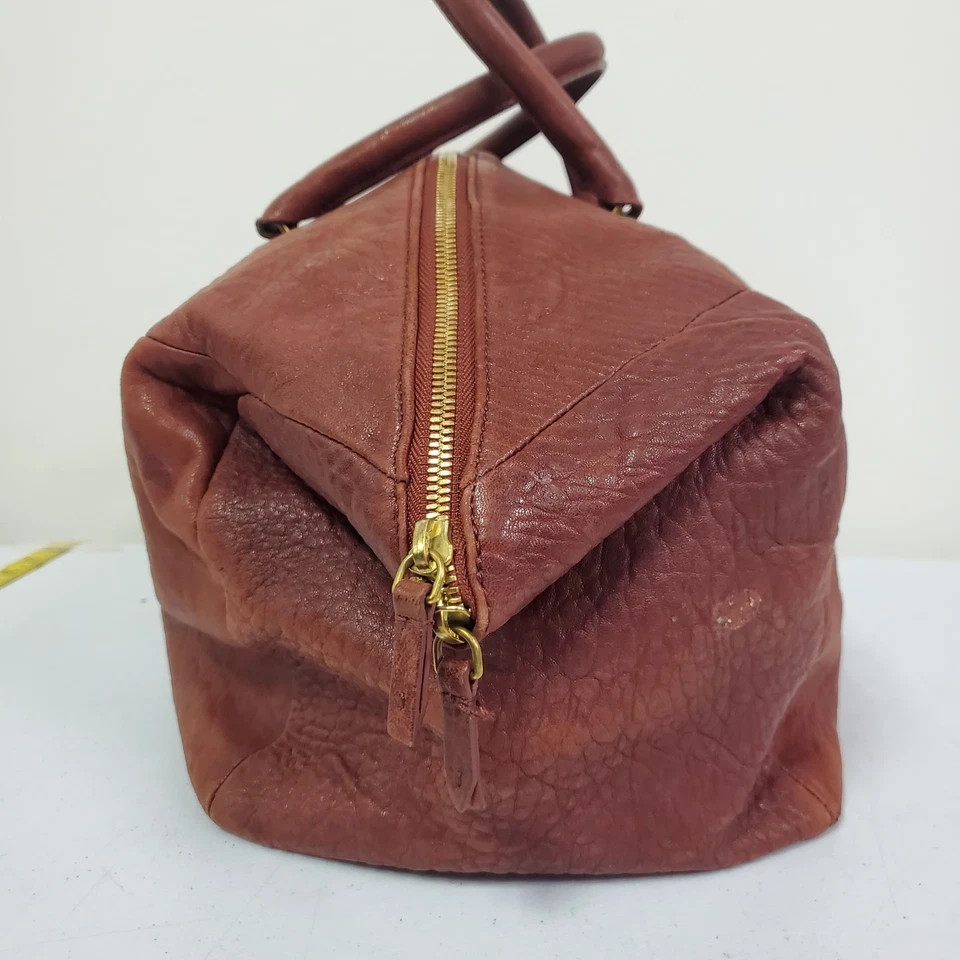 Bolso de mano Jerome Dreyfuss para mujer Gerald en piel de cordero burbuja rojo clásico diario Foto 3 de 4